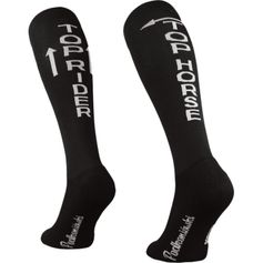 CHAUSSETTES DESIGN TOP HORSE NOIRES