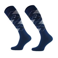 CHAUSSETTES BICOLORE KARO MARINE