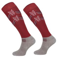 CHAUSSETTES TETE 3 CHEVAUX ROUGE