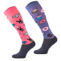 CHAUSSETTES DESIGN CAKES NOIRES