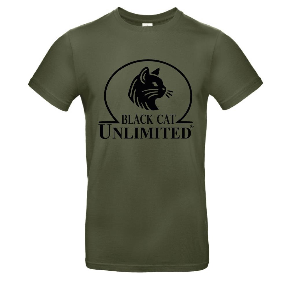 TSHIRT BLACK CAT KAKI