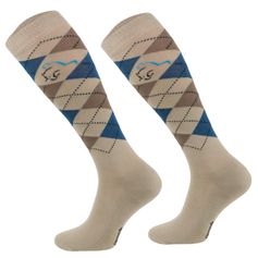 CHAUSSETTES BICOLORE KARO SABLE