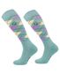 CHAUSSETTES BICOLORE KARO TURQUOISE