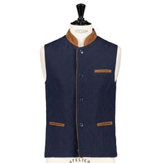 GILET HARRAS MATELASSE MARINE