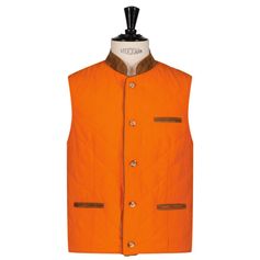 GILET HARRAS MATELASSE ORANGE