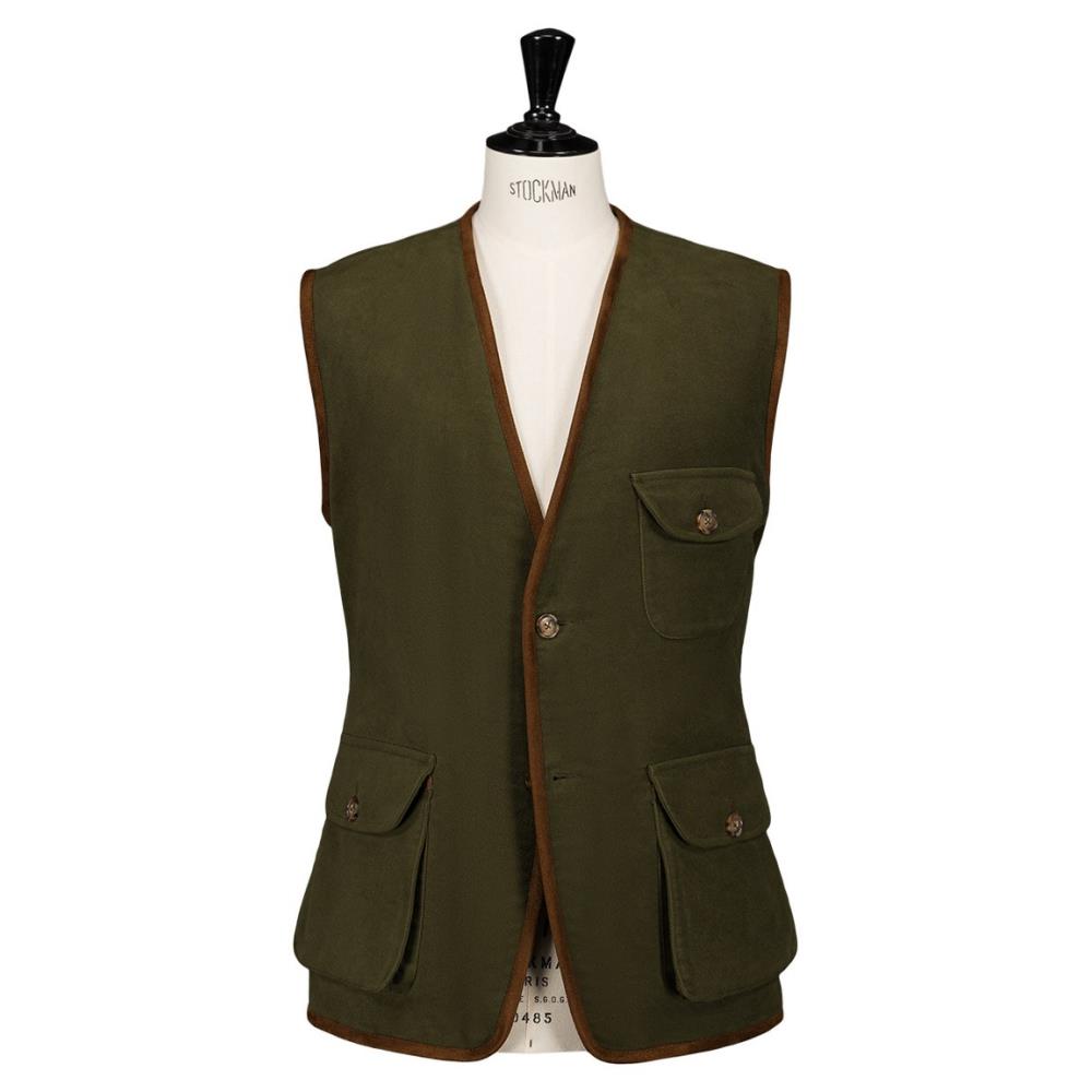 GILET ERNEST MOLESKINE OLIVE