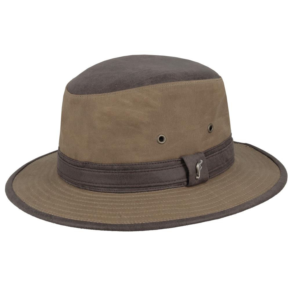 CHAPEAU HUILLE BI MATIERE CAMEL