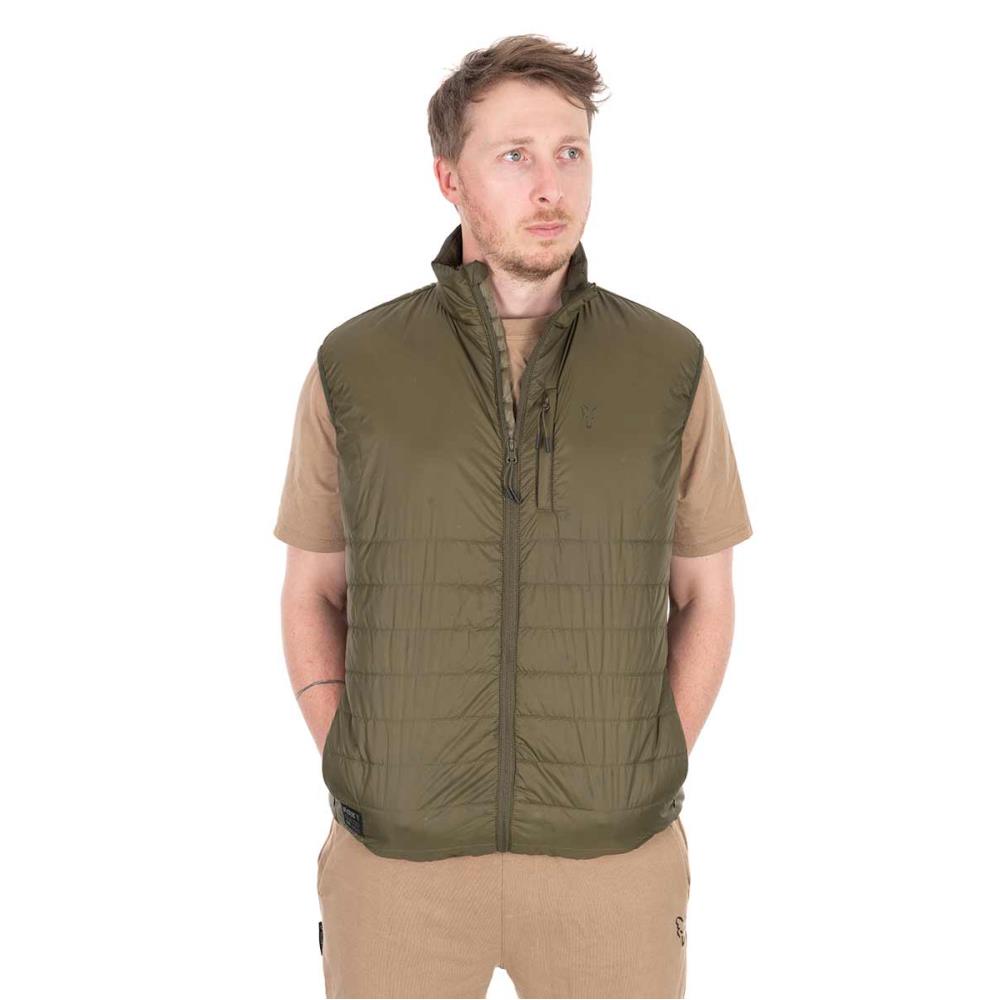 GILET MATELASSE SANS MANCHE OLIVE