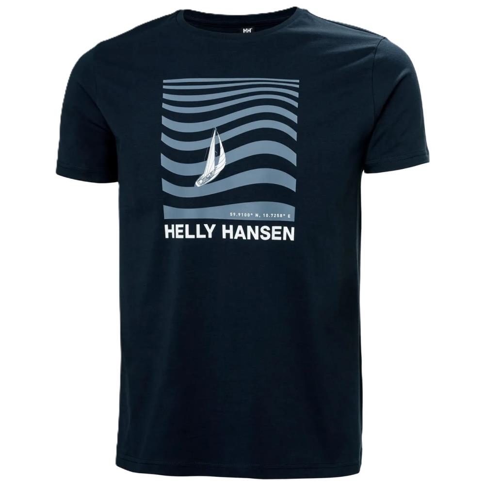 TEE SHIRT SHORELINE NAVY