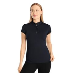 T-SHIRT RESPIRANT FEMME MINA MARINE