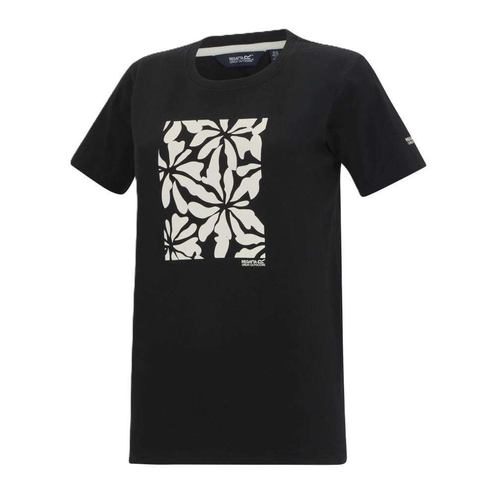 TEE SHIRT FEMME BLACK FLEUR