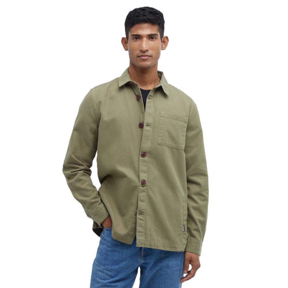 SURCHEMISE WASHED BLEACHED OLIVE