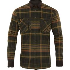 CHEMISE PAJALA GREEN BROWN