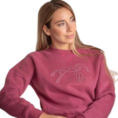 SWEAT FEMME BIANCA FRAMBOISE