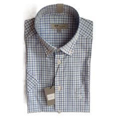 CHEMISETTE CARREAUX BLEU BLEU