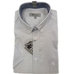 CHEMISETTE IMPRIMEE LOSANGE BLEU