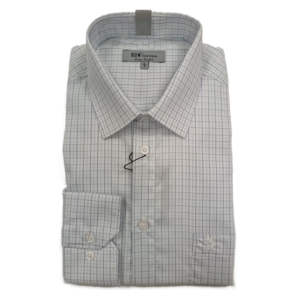 CHEMISETTE CARREAUX BLEU CIEL