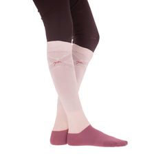 CHAUSSETTES GUMMY BLANCHE/ROSE X2