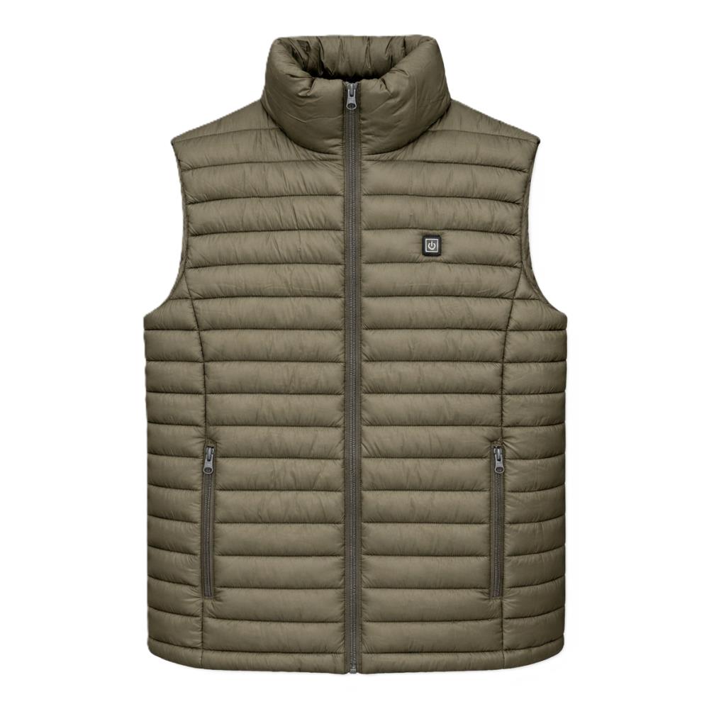 GILET CHAUFFANT KAKI NEW