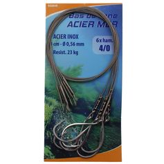 BAS DE LIGNE ACIER MER 40CM