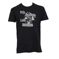 TEE SHIRT PRES DES MARMOTTES NOIR