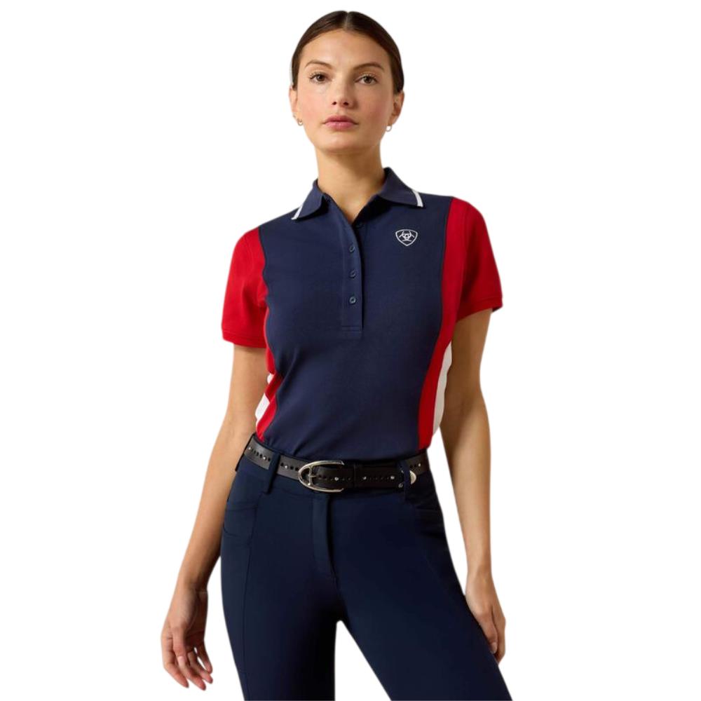 POLO FEMME TARYN MARINE/ROUGE