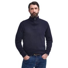 PULL COL ZIP NELSON NAVY