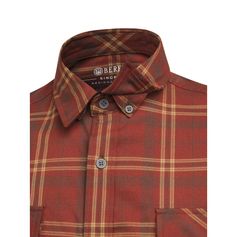 CHEMISE FLANNEL CADET RUSTWOOD
