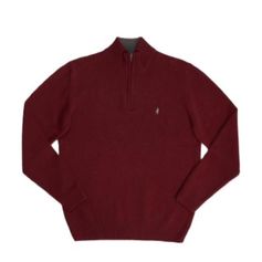 PULL ZIPPE LAMBSWOOL LIT DE VIN