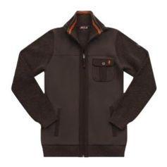 GILET FULL ZIP MARRON