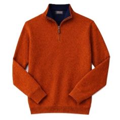 PULL COL ZIP LAINE GRIS BRIQUE