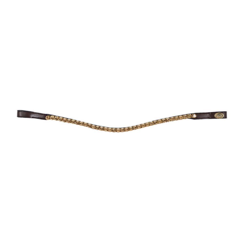 FRONTAL DROIT AVEC STRASS MARRON