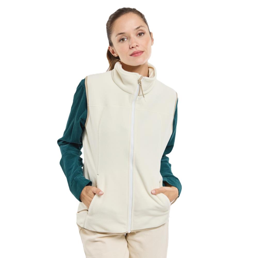 GILET FEMME MANILLE ECUME