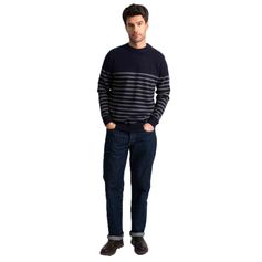 PULL MARINIERE JAMES MARINE ECRU