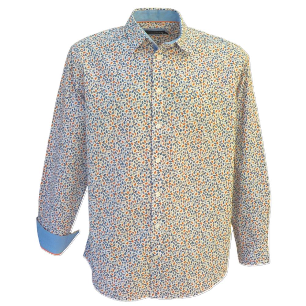 CHEMISE IMPRIMEE BLOIS BLEU