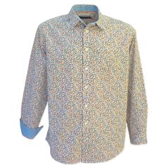 CHEMISE IMPRIMEE BLOIS BLEU