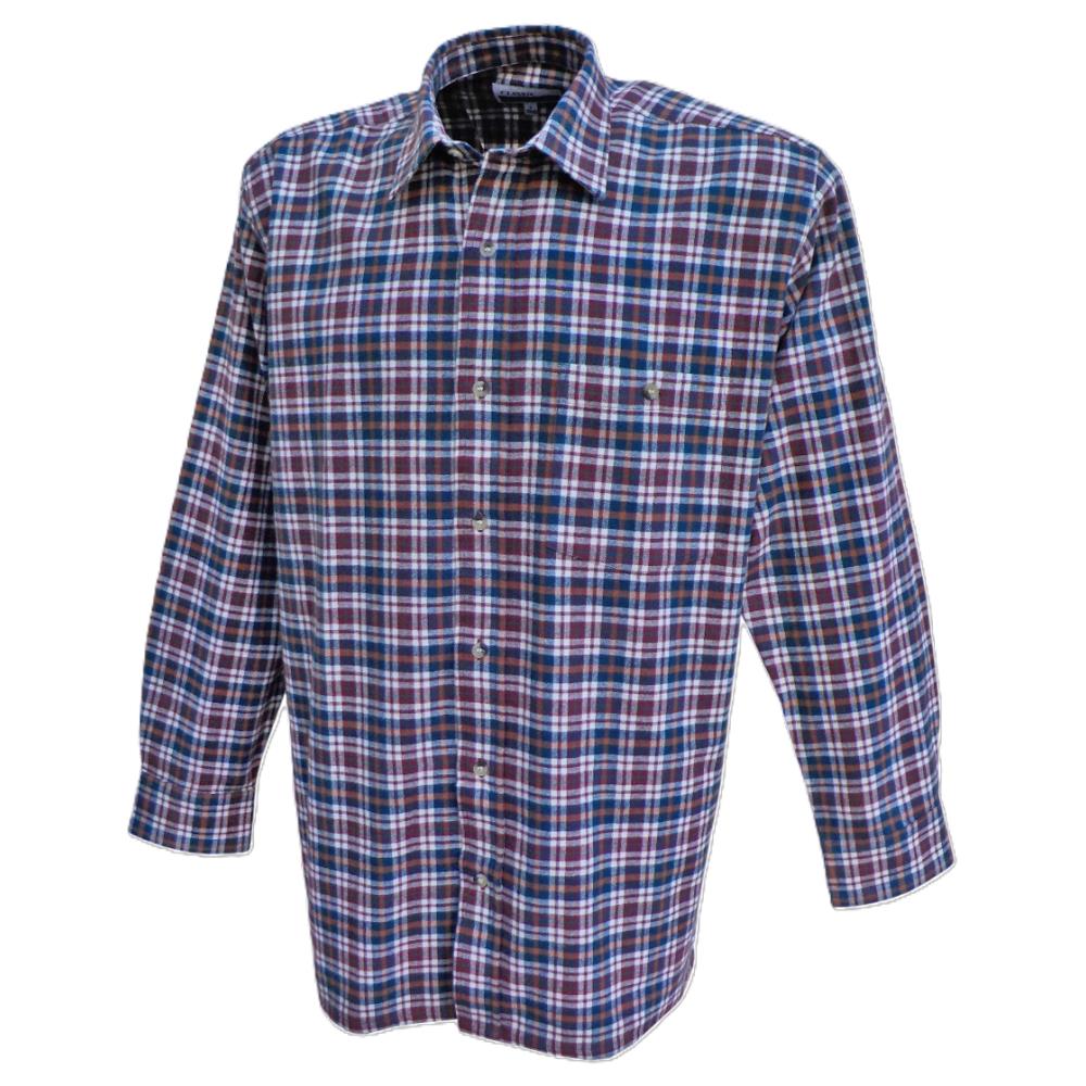 CHEMISE FLANELLE DRISS GRENAT