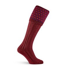 CHAUSSETTES EARL BURGUNDY