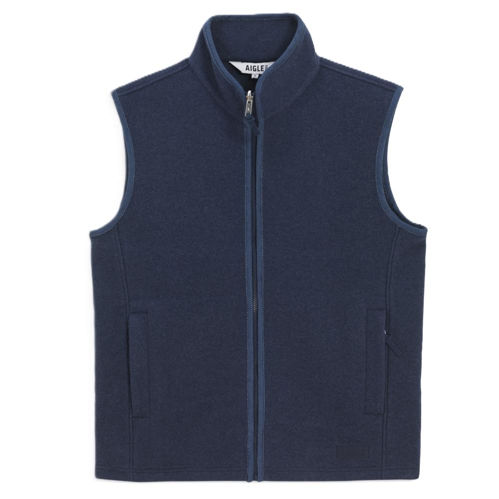GILET LAINE NAVY