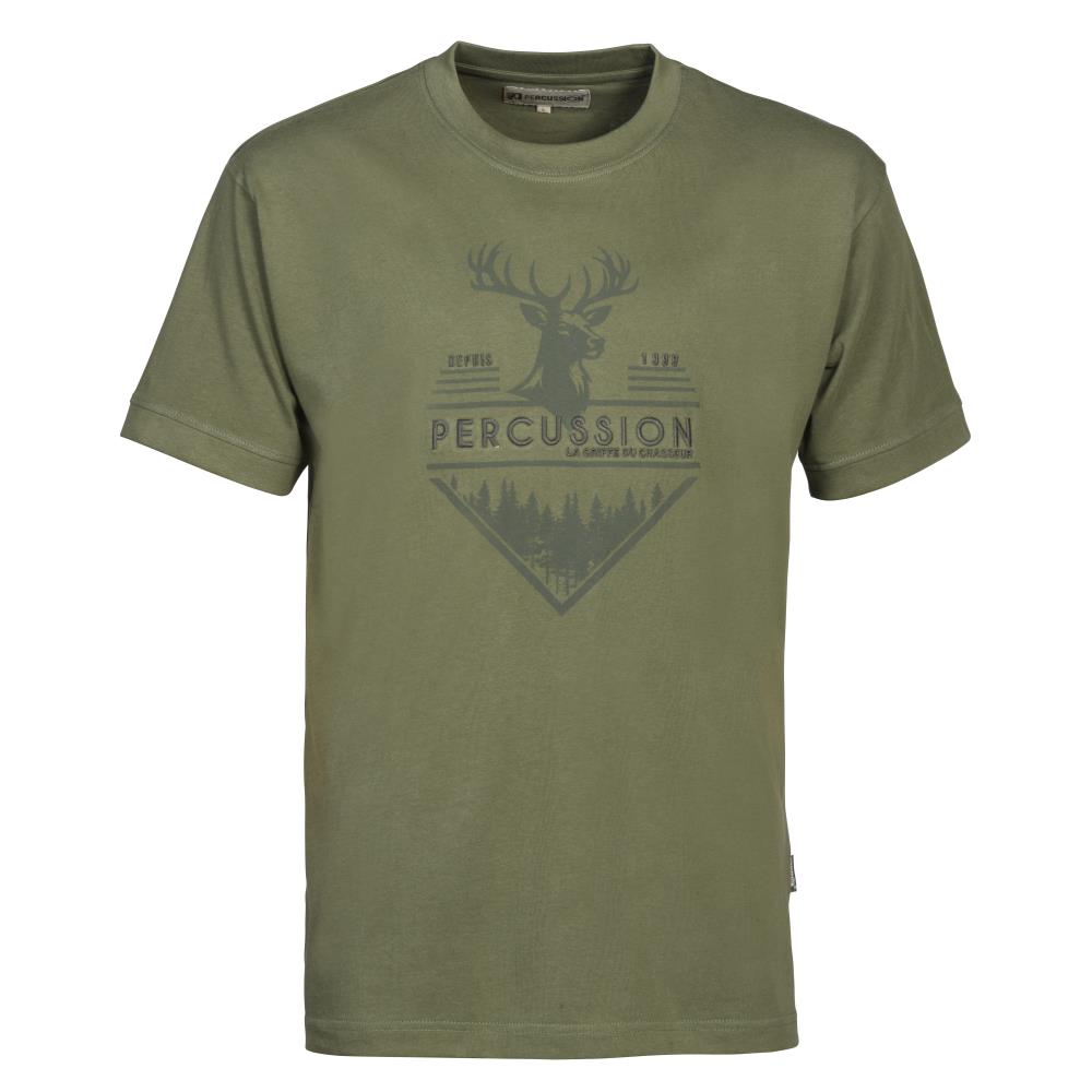 TEE SHIRT ELAPHE KAKI
