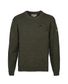 PULL ENFANT COL ROND KAKI SANGLIER