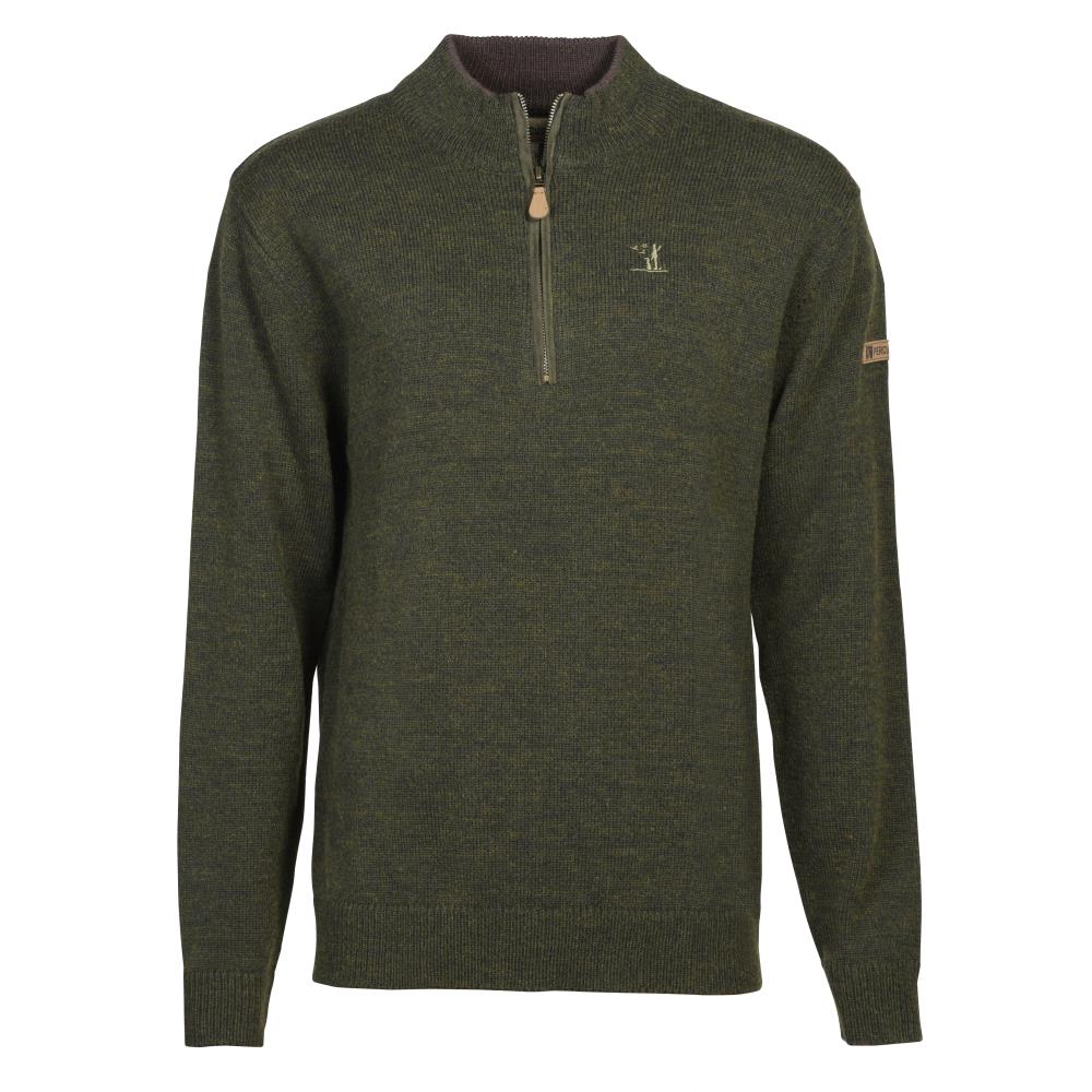 PULL FEMME COL CHEMINEE KAKI