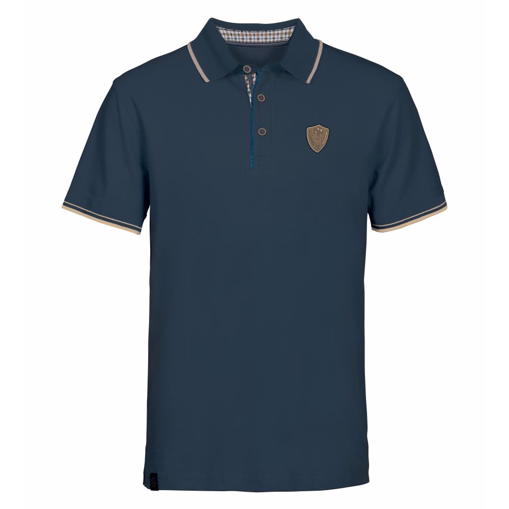 POLO MANCHES COURTES HECTOR BLEU