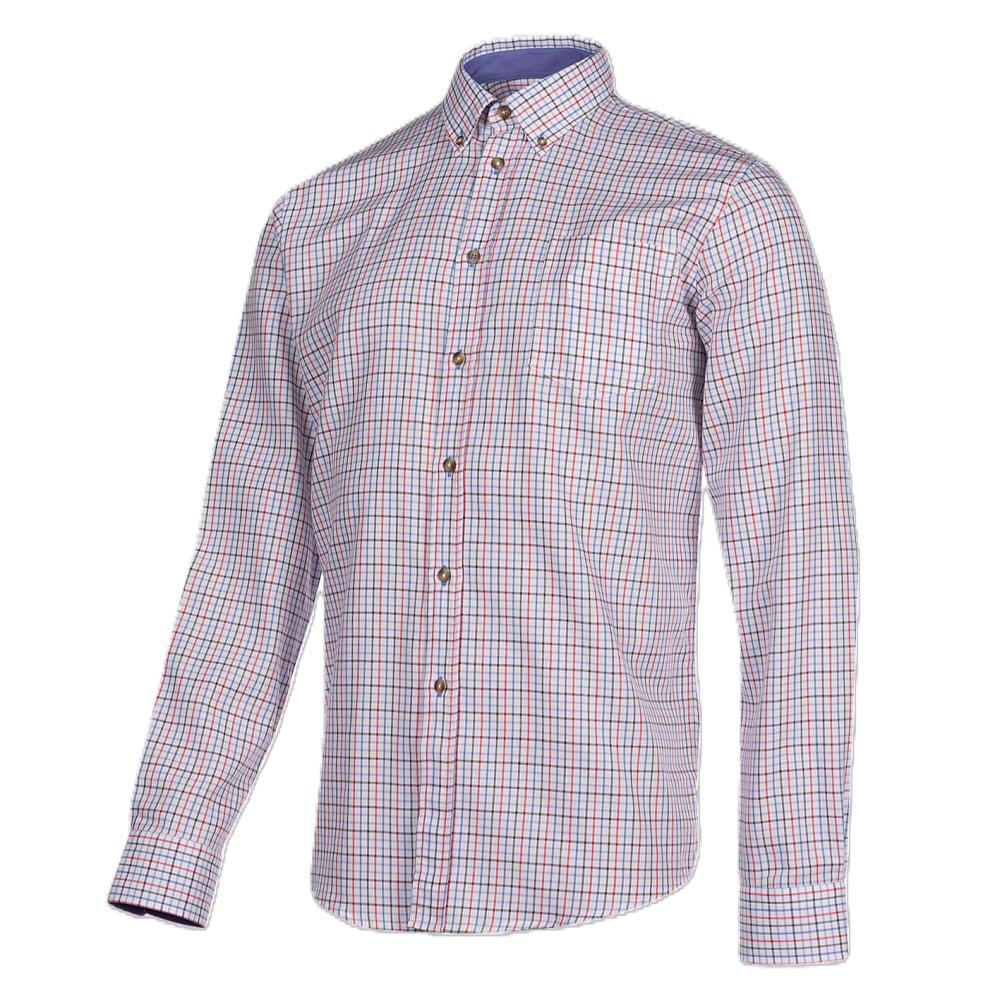 CHEMISE BERKLEY CHECK BLUE ORANGE