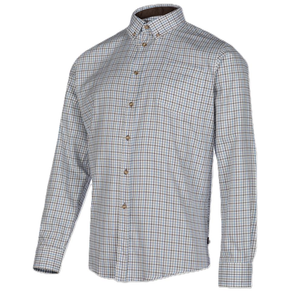 CHEMISE BERKLEY CHECK SAND BLUE