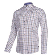 CHEMISE BERKLEY CHECK CAMEL BROWN
