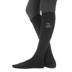 CHAUSSETTES DE LUXE STRASS NOIR/SIL