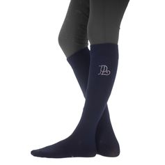 CHAUSSETTES DE LUXE STRASS MARINE/S