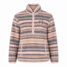 VESTE POLAIRE OPALINE FEMME ROSE/GR