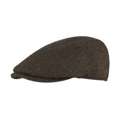 CASQUETTE LAINE CHEVRONS MARRON